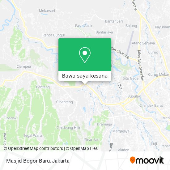 Peta Masjid Bogor Baru