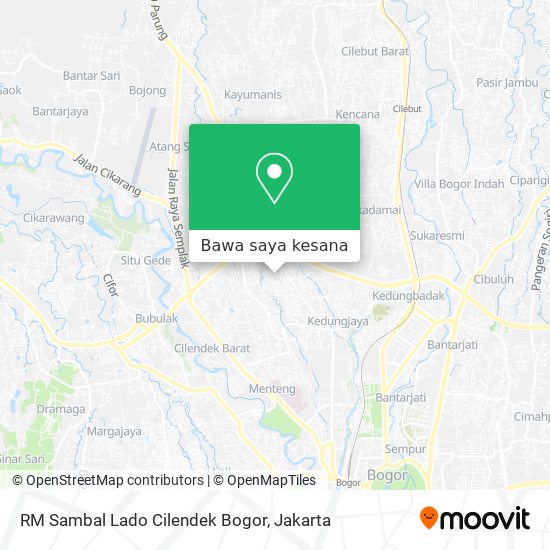 Peta RM Sambal Lado Cilendek Bogor
