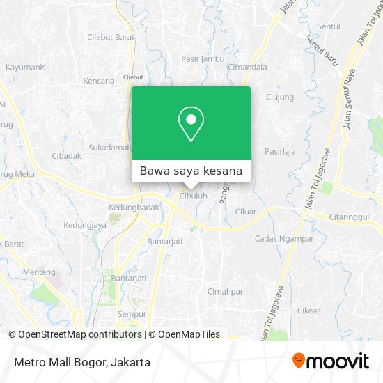 Peta Metro Mall Bogor