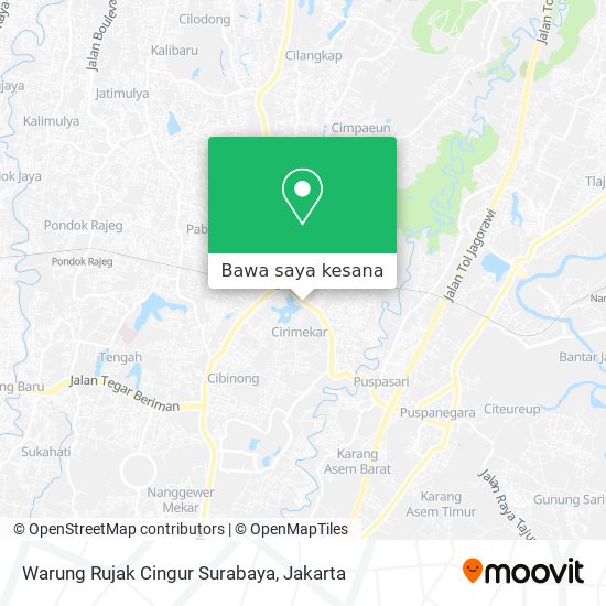 Peta Warung Rujak Cingur Surabaya