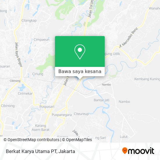Peta Berkat Karya Utama PT