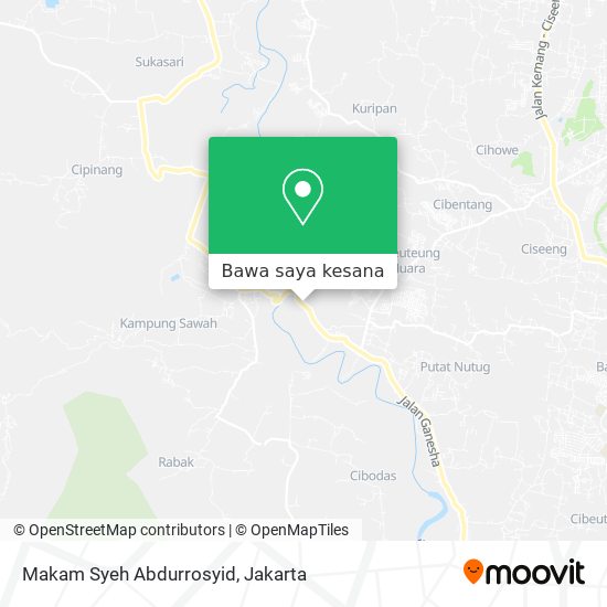 Peta Makam Syeh Abdurrosyid