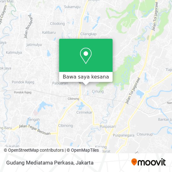 Peta Gudang Mediatama Perkasa