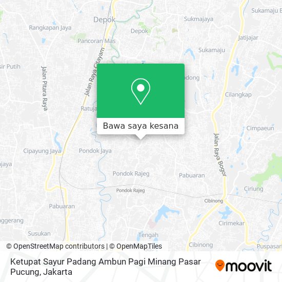 Peta Ketupat Sayur Padang Ambun Pagi Minang Pasar Pucung