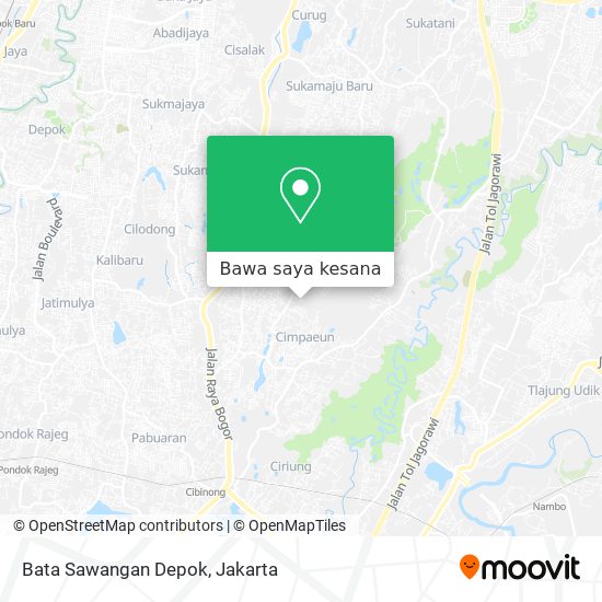 Peta Bata Sawangan Depok