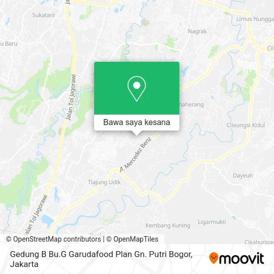 Peta Gedung B Bu.G Garudafood Plan Gn. Putri Bogor