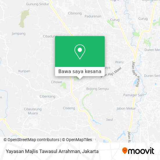 Peta Yayasan Majlis Tawasul Arrahman