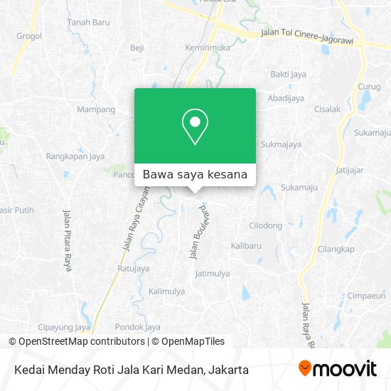 Peta Kedai Menday Roti Jala Kari Medan