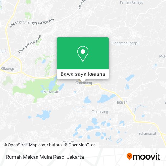 Peta Rumah Makan Mulia Raso