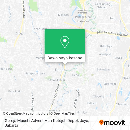 Peta Gereja Masehi Advent Hari Ketujuh Depok Jaya