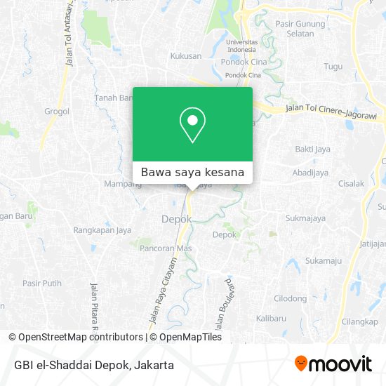 Peta GBI el-Shaddai Depok