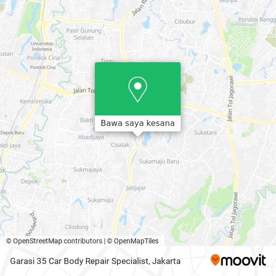 Peta Garasi 35 Car Body Repair Specialist