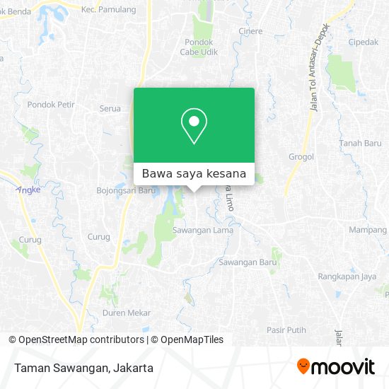 Peta Taman Sawangan