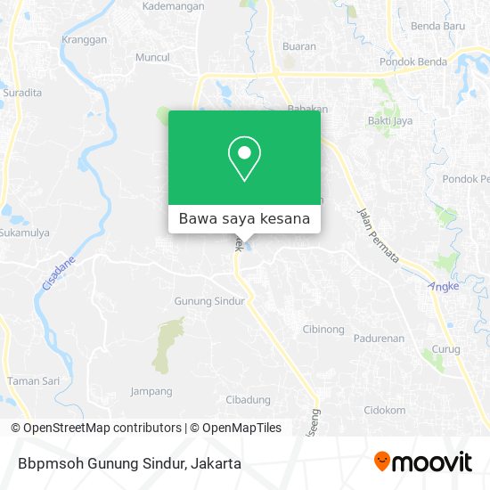 Peta Bbpmsoh Gunung Sindur