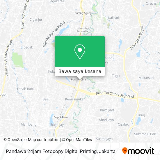 Peta Pandawa 24jam Fotocopy Digital Printing