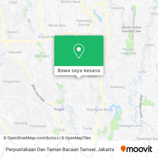 Peta Perpustakaan Dan Taman Bacaan Tamser