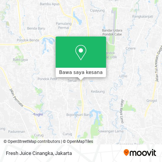 Peta Fresh Juice Cinangka