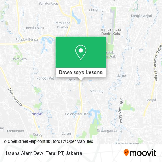 Peta Istana Alam Dewi Tara. PT