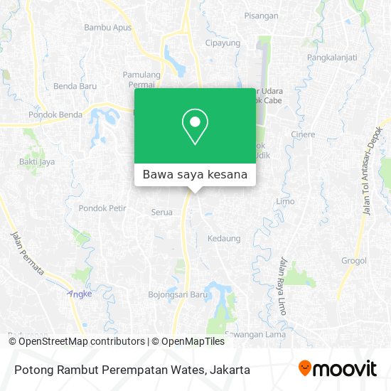 Peta Potong Rambut Perempatan Wates