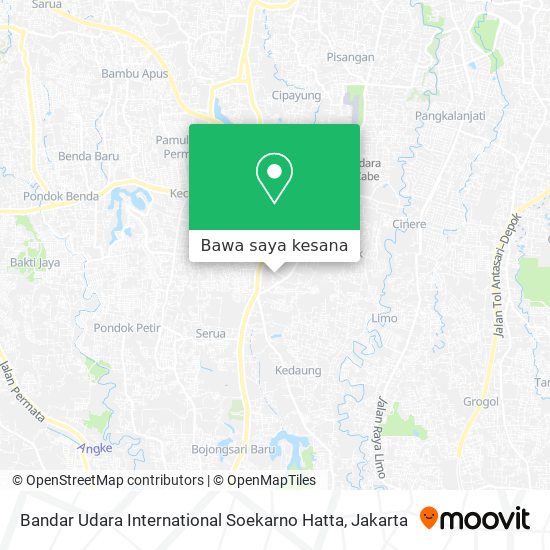 Peta Bandar Udara International Soekarno Hatta