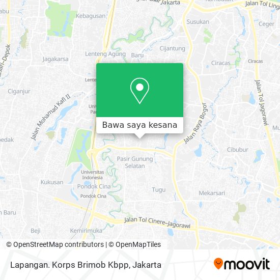 Peta Lapangan. Korps Brimob Kbpp