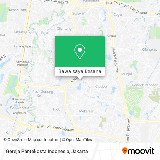 Peta Gereja Pantekosta Indonesia