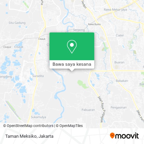 Peta Taman Meksiko