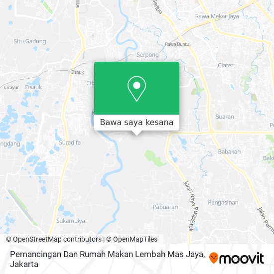 Peta Pemancingan Dan Rumah Makan Lembah Mas Jaya