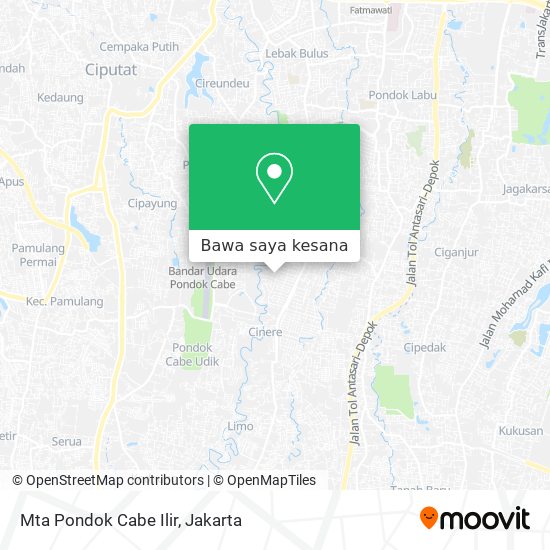 Peta Mta Pondok Cabe Ilir