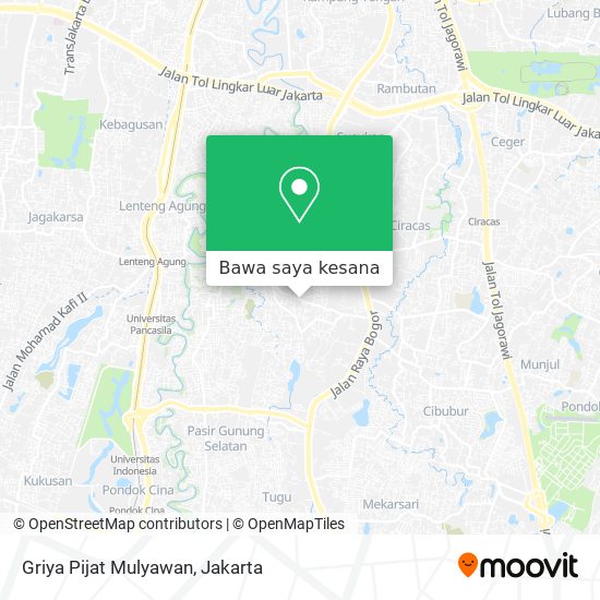 Peta Griya Pijat Mulyawan
