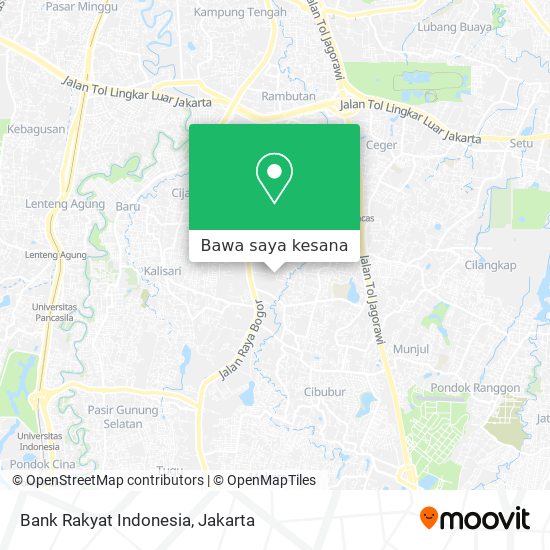 Peta Bank Rakyat Indonesia