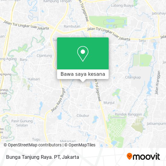 Peta Bunga Tanjung Raya. PT
