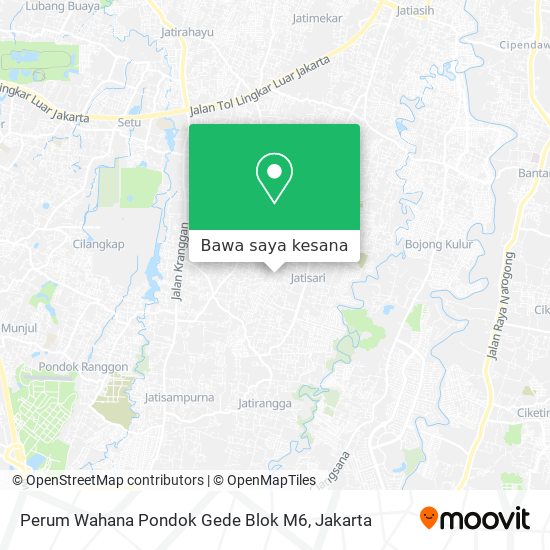 Peta Perum Wahana Pondok Gede Blok M6