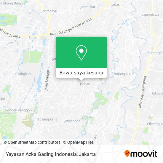 Peta Yayasan Azka Gading Indonesia