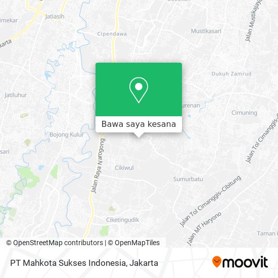 Peta PT Mahkota Sukses Indonesia