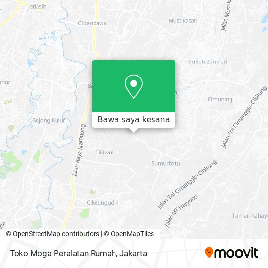 Peta Toko Moga Peralatan Rumah