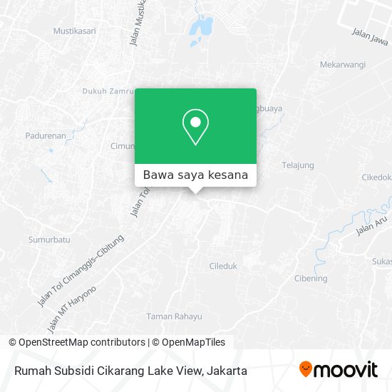 Peta Rumah Subsidi Cikarang Lake View