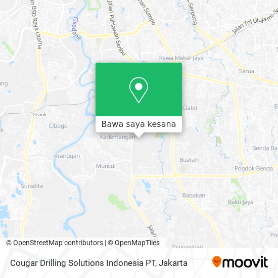 Peta Cougar Drilling Solutions Indonesia PT