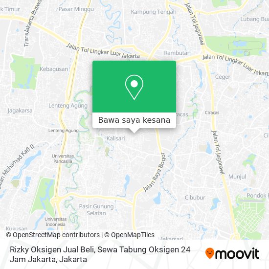 Peta Rizky Oksigen Jual Beli, Sewa Tabung Oksigen 24 Jam Jakarta