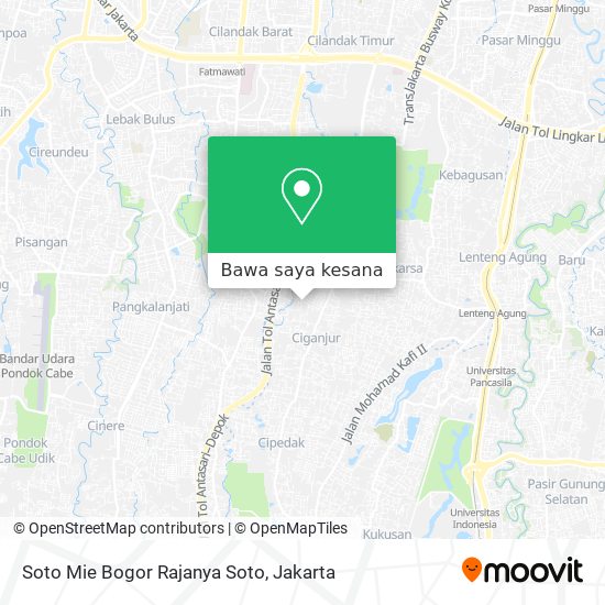 Peta Soto Mie Bogor Rajanya Soto