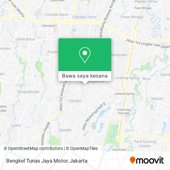 Peta Bengkel Tunas Jaya Motor