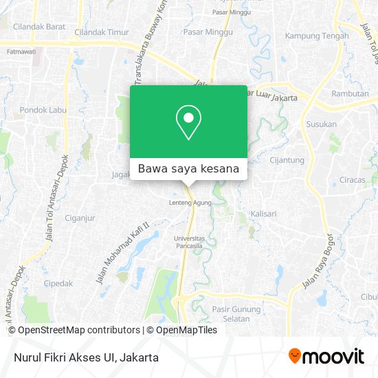 Peta Nurul Fikri Akses UI