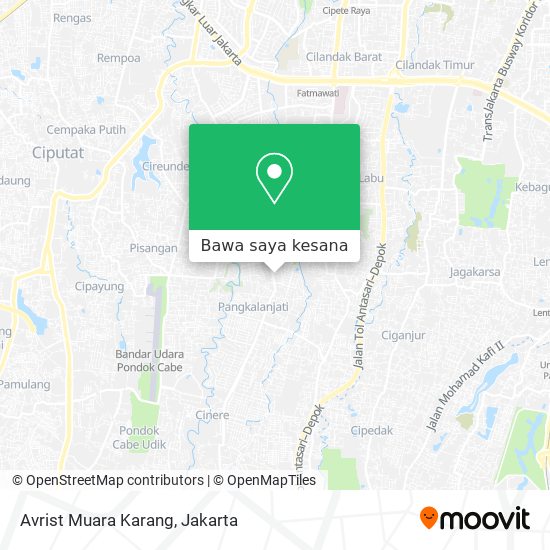 Peta Avrist Muara Karang