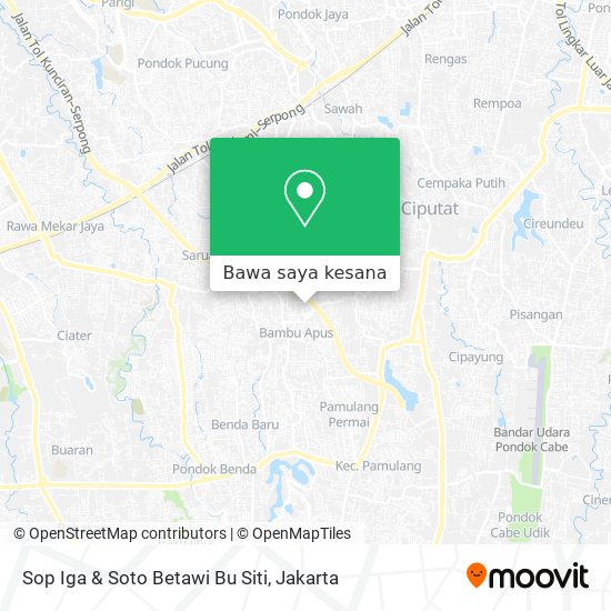 Peta Sop Iga & Soto Betawi Bu Siti