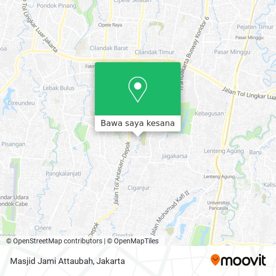 Peta Masjid Jami Attaubah