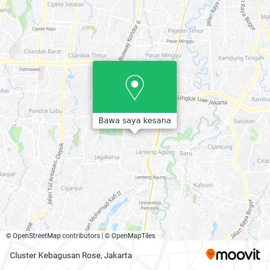 Peta Cluster Kebagusan Rose