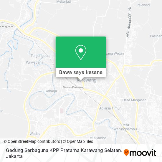 Peta Gedung Serbaguna KPP Pratama Karawang Selatan