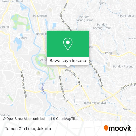 Peta Taman Giri Loka