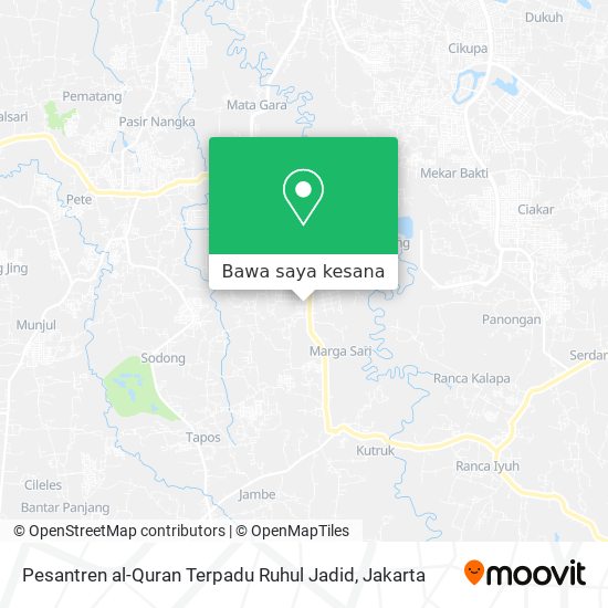 Peta Pesantren al-Quran Terpadu Ruhul Jadid