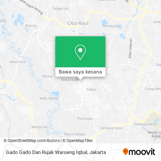 Peta Gado Gado Dan Rujak Waroeng Iqbal